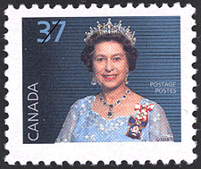 Queen Lizzie Two stamp referenced.